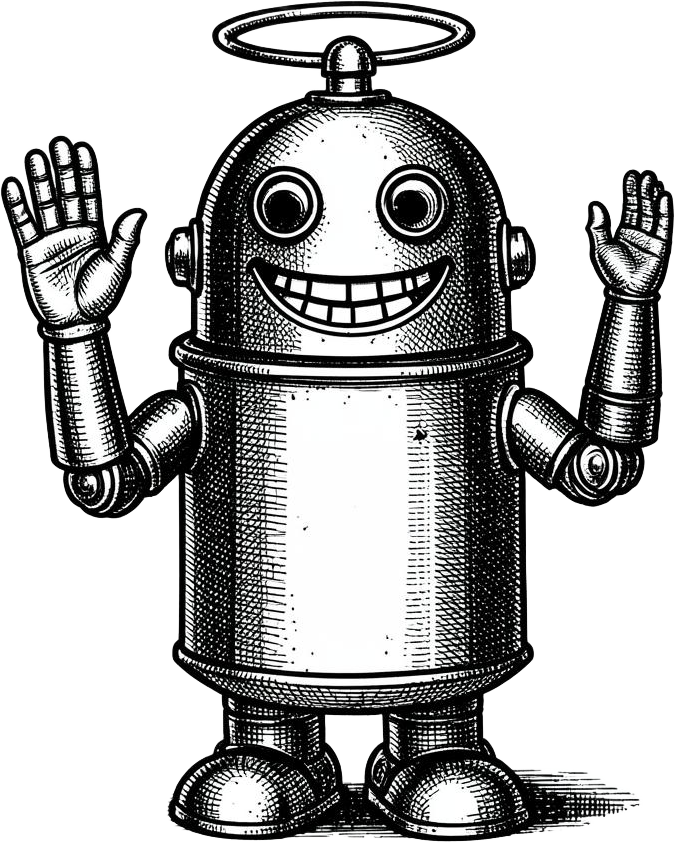 Vintage robot barker